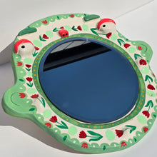 Load image into Gallery viewer, 'Walking through the Rose Bush' BIG Ponky Wall Mirror (one-off)
