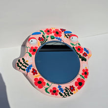 Load image into Gallery viewer, 'Bonkers for Bouquets' BIG Ponky Wall Mirror (one-off)