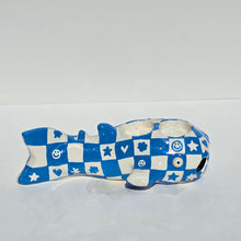 Load image into Gallery viewer, Checkerboard Whale Shark Tealight Candle Holder (only 1)