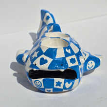 Load image into Gallery viewer, Checkerboard Whale Shark Tealight Candle Holder (only 1)