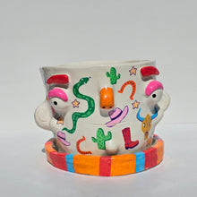 Load image into Gallery viewer, 'Wild West' Large Plant Pot (One-Off)