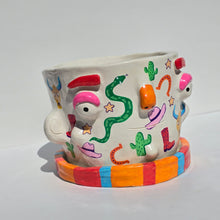 Load image into Gallery viewer, 'Wild West' Large Plant Pot (One-Off)