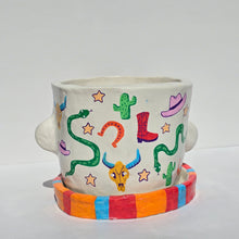 Load image into Gallery viewer, 'Wild West' Large Plant Pot (One-Off)