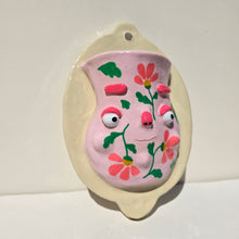 Load image into Gallery viewer, PonkyWots Wall Vase (Pink Floral)
