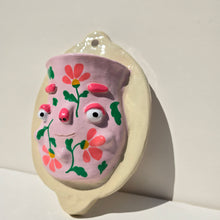 Load image into Gallery viewer, PonkyWots Wall Vase (Pink Floral)