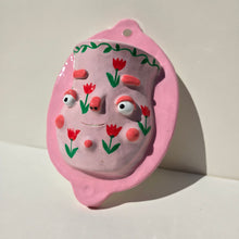 Load image into Gallery viewer, PonkyWots Wall Vase (Double Pink Floral)