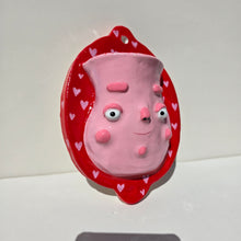 Load image into Gallery viewer, PonkyWots Wall Vase (Red + Pink)