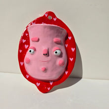 Load image into Gallery viewer, PonkyWots Wall Vase (Red + Pink)