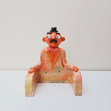 Load image into Gallery viewer, 'Orange' The PonkyWot Butler Toilet Roll Holder (one off)