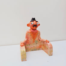 Load image into Gallery viewer, 'Orange' The PonkyWot Butler Toilet Roll Holder (one off)