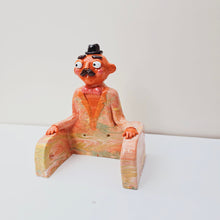Load image into Gallery viewer, 'Orange' The PonkyWot Butler Toilet Roll Holder (one off)