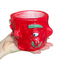 Load image into Gallery viewer, ‘Ruby roses' Chunky Pot(one off)