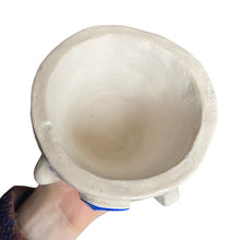 Load image into Gallery viewer, ‘Delftware white + blue ' Chunky Pot(one off)