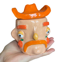 Load image into Gallery viewer, ‘Oranges’ Cowboy Pot (one off)