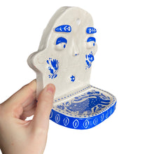 Load image into Gallery viewer, ‘Delftware white + blue ' Ponky Wall Shelf (one off)