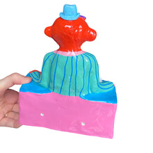 Load image into Gallery viewer, ‘Groovy Groves' The PonkyWot Butler Toilet Roll Holder (one off)