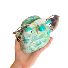 Load image into Gallery viewer, ‘No.37 Teal Dream Marbled One Off" Glasses Holder