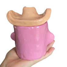 Load image into Gallery viewer, ‘Peachy Florals’ Cowboy Pot (one off)