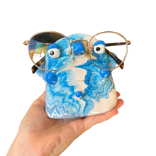 Load image into Gallery viewer, ‘No.25 Blue Skies Marbled One Off" Glasses Holder