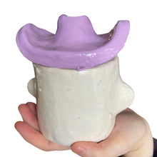 Load image into Gallery viewer, ‘Purple n’ more purple’ Cowboy Pot (one off)