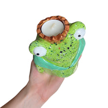Load image into Gallery viewer, 'Speckled and Freckled' Frog Queen Tea-Light Holder
