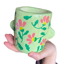 Load image into Gallery viewer, ‘Green Florals' Classic Pot (One-Off)