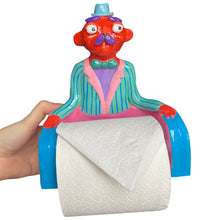 Load image into Gallery viewer, ‘Groovy Groves' The PonkyWot Butler Toilet Roll Holder (one off)