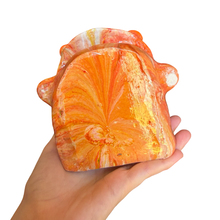 Load image into Gallery viewer, ‘No.45 Terracotta Sunrise Marbled One Off" Glasses Holder