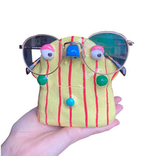 Load image into Gallery viewer, ‘Light yellow stripy" Glasses Holder