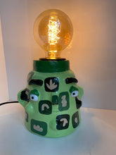 Load image into Gallery viewer, 'Green Abstract' Lamp Base  (One-Off)