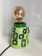 Load image into Gallery viewer, 'Green Abstract' Lamp Base  (One-Off)