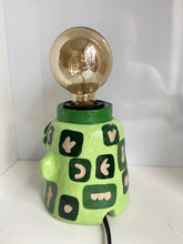 Load image into Gallery viewer, 'Green Abstract' Lamp Base  (One-Off)