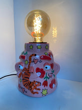 Load image into Gallery viewer, 'Pink Tiger' Lamp Base  (One-Off)