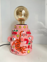 Load image into Gallery viewer, 'Pink Tiger' Lamp Base  (One-Off)