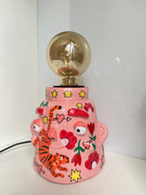 Load image into Gallery viewer, 'Pink Tiger' Lamp Base  (One-Off)
