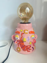 Load image into Gallery viewer, 'Pink Boho Tiger' Lamp Base  (One-Off)