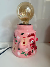 Load image into Gallery viewer, 'Pink & Red Tiger' Lamp Base  (One-Off)