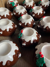 Load image into Gallery viewer, Christmas Pudding Candle Holder