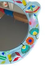 Load image into Gallery viewer, 'Floral Crocs' BIG Ponky Wall Mirror (one-off design)