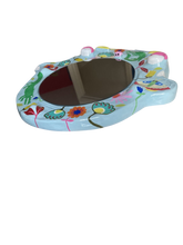 Load image into Gallery viewer, 'Floral Crocs' BIG Ponky Wall Mirror (one-off design)