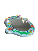 Load image into Gallery viewer, 'Floral Crocs' BIG Ponky Wall Mirror (one-off design)