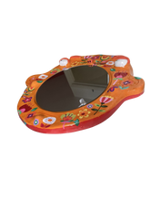 Load image into Gallery viewer, 'Orange Retro Vibes' BIG Ponky Wall Mirror (one-off design)