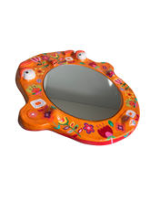 Load image into Gallery viewer, 'Orange Retro Vibes' BIG Ponky Wall Mirror (one-off design)