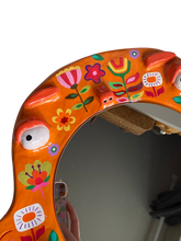 Load image into Gallery viewer, 'Orange Retro Vibes' BIG Ponky Wall Mirror (one-off design)