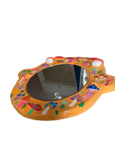 Load image into Gallery viewer, 'Orange Mushrooms' BIG Ponky Wall Mirror (one-off design)