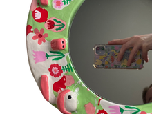 Load image into Gallery viewer, 'Retro Garden' BIG Ponky Wall Mirror (one-off design)