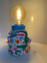 Load image into Gallery viewer, NEW PonkyWots 'Crocs in the Jungle' Lamp (One-Off)