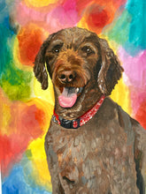 Load image into Gallery viewer, Colourful Pet Portrait Commission Artwork (currently closed)