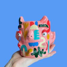 Load image into Gallery viewer, Pink Absract Devil Pot (One-Off)