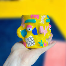 Load image into Gallery viewer, Yellow Abstract Lil Pot (One-Off)